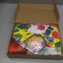 Funtery 7 Pcs Clown Costumes Set Includes Shoes, Nose, Hat, Wig, Gloves for Adults Carnival Clown Costumes (Medium)