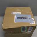 Divided Serving Tray with Lid and Handle, Stackable Snackle Box Container for Fruits Candy Organizer, Portable Spinning Rounded Veggie Tray for Kitchen, Party, Trave and Picnic-2 Pack