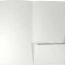 LUXPaper 9" x 12" No Glue Pocket Folder | Two Pocket | Natural White | 92lb. Cover | 100% Cotton | 25 Qty