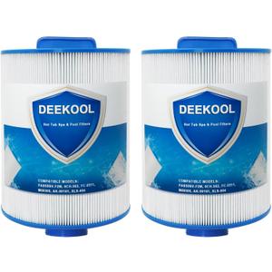 PAS50SV-F2M Hot Tub Spa Filter Cartridge, Compatible with Unicel 6CH-502, Filbur FC-0311, Master Deluxe M60506, Magnum AR50, Baleen AK-90161, Excel Filters XLS-604 Artesian Spas Filter, 2 Pack