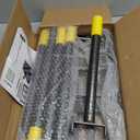 Lawn Leveling Rake: Anti Flipping 17" x 10" Stainless Steel Lawn Ground Leveler for Soil, Heavy Duty Grass Top Soil Dressing Leveling Rake, Home Lawn,Golf Field,Yard Landscaping Tool, 60 Long Handle