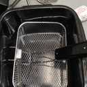 Amazon Basics 2.1-Qt (2.0L) Electric Deep Fryer with 8-Cup Oil Capacity, Timer, Adjustable Temperature, Easy Draining Basket, Viewing Window, 1500W, Black
