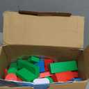 Melissa & Doug Wooden Building Blocks, 100-Piece Set of Sorting & Stacking Toys in 4 Colors and 9 Shapes, Classic Toddler Toys for Girls & Boys Ages 2+ - FSC Certified