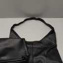 Hobo Bags for Women Slouchy Tote Bag Soft Casual PU Leather Shoulder Purses 2pcs Work Everyday Handbags (Black)