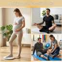 3/5 Pairs Pilates Socks with Grips for Women Men, Non Slip Crew Socks for Yoga, Barre, Dance, Ballet, Fitness, L