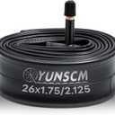 1-PC 26" Bike Tube 26x1.75/2.125 47/57-559 26" Bicycle Tube 26" Inner Tube Compatible with 26x1.75/1.95/2.0/2.10/2.125 Road, Mountain Cruisers, MTB, Gravel, City Bike Tire Tubes 32mm Schrader Valve