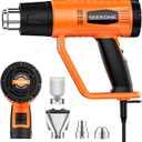 SEEKONE Heat Gun 1800W Heavy Duty Fast Heat Hot Air Gun Kit with 752&1112400-600 Dual-Temperature Settings and 4 Nozzles with Overheat Protection for Crafts, Shrinking PVC, Stripping Paint