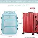 Sowaovut Travel Laptop Backpack, Extra Large High School College Backpacks, Flight Approved Daypack Business Bag Fit 17.3 inch Laptop for Men Women (Light Blue)