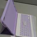 MMK for iPad 11th 10th Generation Case with Keyboard (2022, 10.9"), Wireless Detachable Keyboard, Pencil Holder for iPad 11 inch (A16 2025), 10th Gen (10.9 Inch 2022) (Purple New)