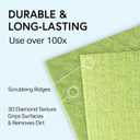 Swedish Wholesale Dishcloths Reusable 8" x 7" Sponge Cloths, Bulk 10 Pack of High Absorbent Cellulose Dish & Kitchen Cleaning Hand Towels, Wring to Dry & Machine Wash, Odor Resistant, Orange