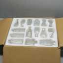36Pcs Bud Vases Set Small Vintage Glass Bottles Clear Bud Vases in Bulk Multiple Shape Cute Glass Vases for Rustic Wedding Centerpieces Table Decorations and Home Decor(Clear)