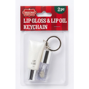 Christmas Essentials Lip Gloss & Lip Oil Keychain 