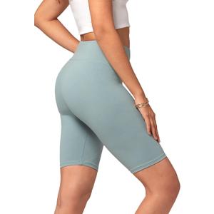 Conceited High Waisted Ultra Soft Leggings for Women - Capri Length and Biker Shorts - M