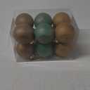 Yunlly 12 Pcs Large Neutral Textured Christmas Ball Ornaments 3.15 Inch Vintage Rustic Metallic Green Brown Xmas Bulb Ornament Shatterproof Farmhouse Modern Christmas Home Decor for Tree Holiday Decor (Earth Toned)