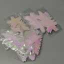 Patelai Glitter Star Garland Banner 2026 Graduation Decor 130 Feet Star Hanging Banner Twinkle Backdrop for Party Birthday Classroom Wedding Supplies(Iridescent Pink)