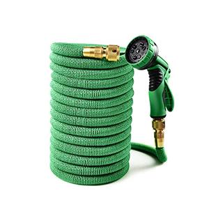 50 ft Expandable Garden Hose -2026 Newly Upgraded Expanding Garden Hoses with 10 Function Spray Nozzle, Extra Strength Fabric, Leak-Proof, Lightweight, Kink-Free Flexible Retractable Hose(Green Black)