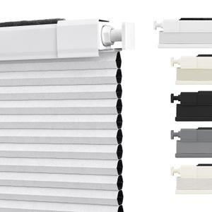 SUNOFF Cordless No Drill Blackout Cellular Shades, 29" W x 48" H, White