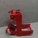 Cast Iron Wall Jack, HeavyDuty Portable Wall Jacks for 17/8 inch Wide x 31/2 inch Long fir polesand 1" OD Steel Pipes, for Framing, Lifting Wall Beams, Rated Capacity 1,000 lbs, Red, Pack of 1