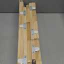 34Inch Nursery Bookshelves,Set of 4,Wall Floating Shelf Kids Coat Rack with 6Hooks,Hanging Book Shelf for Baby Nursery Room Dcor Patent Number: 29958098,(Burlywood, 34)