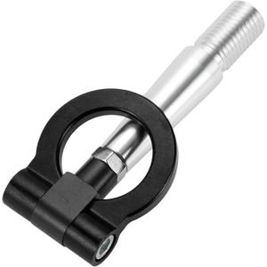 M24 3.0 Tow Hook/Car Front Bumper Towing Hook/Durable Metal Rotary Tow Hook Ring for Mitsubishi Lancer Evolution Evo x 10 23.5cm 1pcs Black