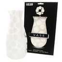 MODGY Expandable Flower Vase Plastic Decorative Modern Vases for Flowers Centerpieces Dining Table Decor Living Room Bathroom Wedding Office, Polkie