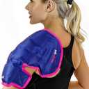 Magic Gel Ice Pack | Reusable, Flexible & Long Lasting for Rotator Cuff Injuries, Bursitis and Swelling | Hot or Cold Therapy Compression Wrap for Left or Right Shoulder