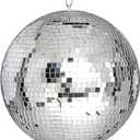 Alytimes Mirror Disco Ball - 8-Inch Cool and Fun Silver Hanging Party Disco Ball –Big Party Decorations, Party Design