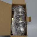 BESTTEN Keyed Entry Door Knob with Lock, Interior and Exterior Door Lock, Standard Ball, Satin Nickel