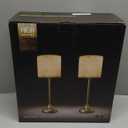 Rechargeable Table Lamp, 2-Pack, 8000mAh, Dimmable, Ambient Light, 2700K, Touch Control, Portable, LED, Wireless, Cordless, Battery Operated, Desk Lamp, Kitchen Lamp, Fabric Shade, for Dining Room