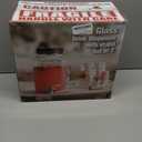 mustry Glass Drink Dispenser for Parties, 1 Gallon Beverage Dispenser with Stand and Spigot Solid Stainless Steel, Used as Lemonade Dispenser Sun Tea Jar Kombucha Jar, Set of 2