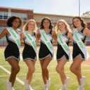 8PCS White Senior 2026 Sashes with Green Glitter Letters - Cheerleader Sash Graduation Party Decoration Class Of 2026 Celebration Party Supplies