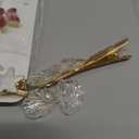 Lemeilleur 12 PCs Hair Clip Crystal Metal Duck Teeth No Slip Hair Pins Hair Barrettes for Thick Thin Hair For Kids Girls