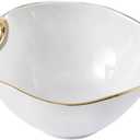 Pampa Bay Medium Bowl (White and Gold)