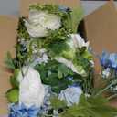 Artiflr 2 Pack Artificial Peony Garland, Total 12ft Floral Greenery Garland with Rose Flower Vine, Peony Flowers and Green Leaves for Wedding, Dining Table, Home Party Decor