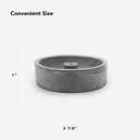 2 x Gray Cement Spiral Incense Holder - Modern Minimalist Upright Standard Size Incense Burner - Incense Sticks Not Included