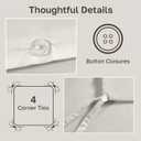 Duvet Cover Twin Size/Twin XL Size Only - Premium 400 Thread Count, Natural 100% Cotton Bed Duvet Cover, Soft Sateen, Button Closure and Corner Ties - Ivory (Pale Tone)
