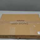 lulixilul LED Open Sign for Business, 40"x14" Dimmable Brightness Large Electric Light Up Sign, Hanging Installation for Store Restaurant Office Bar Hotel Salon (Red and Blue)