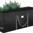 BALEINE 7.5 ft Extra Large Christmas Tree Storage Bag - Heavy Duty with Reinforced Handles and Dual Zippers for Wide Opening (Black)