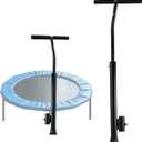 Rebounder Handle Bar, Adjustable Length Stable Soft Foam Surface Fitness Trampoline Handle Bar Only for Adults Straight Legs Within 0.98 Inches in Diameter (Trampoline not Included)