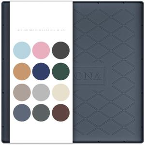 URMONA 19" x 19" Waterproof Silicone Mat in Multiple Sizes & Colors, Under Sink Mat for Kitchen & Bathroom, Pet Food Pad for Dogs & Cats, Kitchen Cabinet Liner, Multi-Purpose for Storage(Dark Grey)