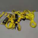 STANLEY S9500 Black/Yellow 1" x 10' Ratchet Straps - Light Cargo (300 lb Working Load / 900 lb Break Strength), 4 Pack