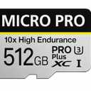 Genrico A1 512GB TF Memory Card, 120MB/s Transfer Speed, with Adapter, Compatible with Smartphones, Cameras, Tablets