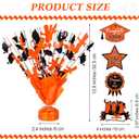Tatuo 4 Pcs 2026 Graduation Table Centerpieces Party Decoration of Gleam Glitter Foil Graduate Centerpieces for Grad Party Supplies(Orange)
