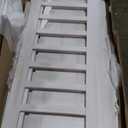 Full Size Loft Bed with 8 Open Storage Shelves and Built-in Ladder,Bedroom Solid Wood Bed Frame w/Full-Length Guardrails & Easy to Assemble, For Kid Adult Boy Girl Teen, White