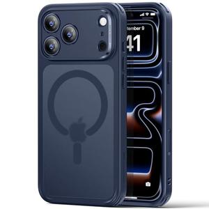 ESR for iPhone 17 Pro Case, Camera Control, Compatible with MagSafe, Shockproof Military-Grade Protection, Magnetic Phone Case for iPhone 17 Pro, Classic Hybrid Case, Frosted Blue