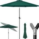 Tempera Patio Market Outdoor Table Umbrella with Push Button Tilt and Crank, Large Sun Umbrella with Sturdy Pole & Fade Resistant Canopy, Easy to Set