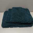 OLANLY Bathroom Runner Rugs 59x24, Soft Absorbent Chenille Bath Rugs, Rubber Backing Quick Dry, Machine Washable Long Bath Mats for Bathroom Floor, Tub and Shower, Home Decor Accessories, Peacock Blue