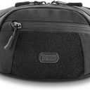 M-Tac Fanny Pack for Men - Small Companion Waist Pack - Tactical Style Belt Bag EDC (Black)