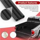 13.12Ft Tonneau Cover Seal for Sealing Truck Bed,Upgraded Triple Hole Tailgate Seal Rubber Weather Stripping for Pickups Campers Trucks,Universal Truck Camper Shell Seal Car Accessories