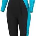 Hevto Women Wetsuit 3/2mm Neoprene Wet Suit Keep Warm in Cold Water for Surfing Swimming Diving M